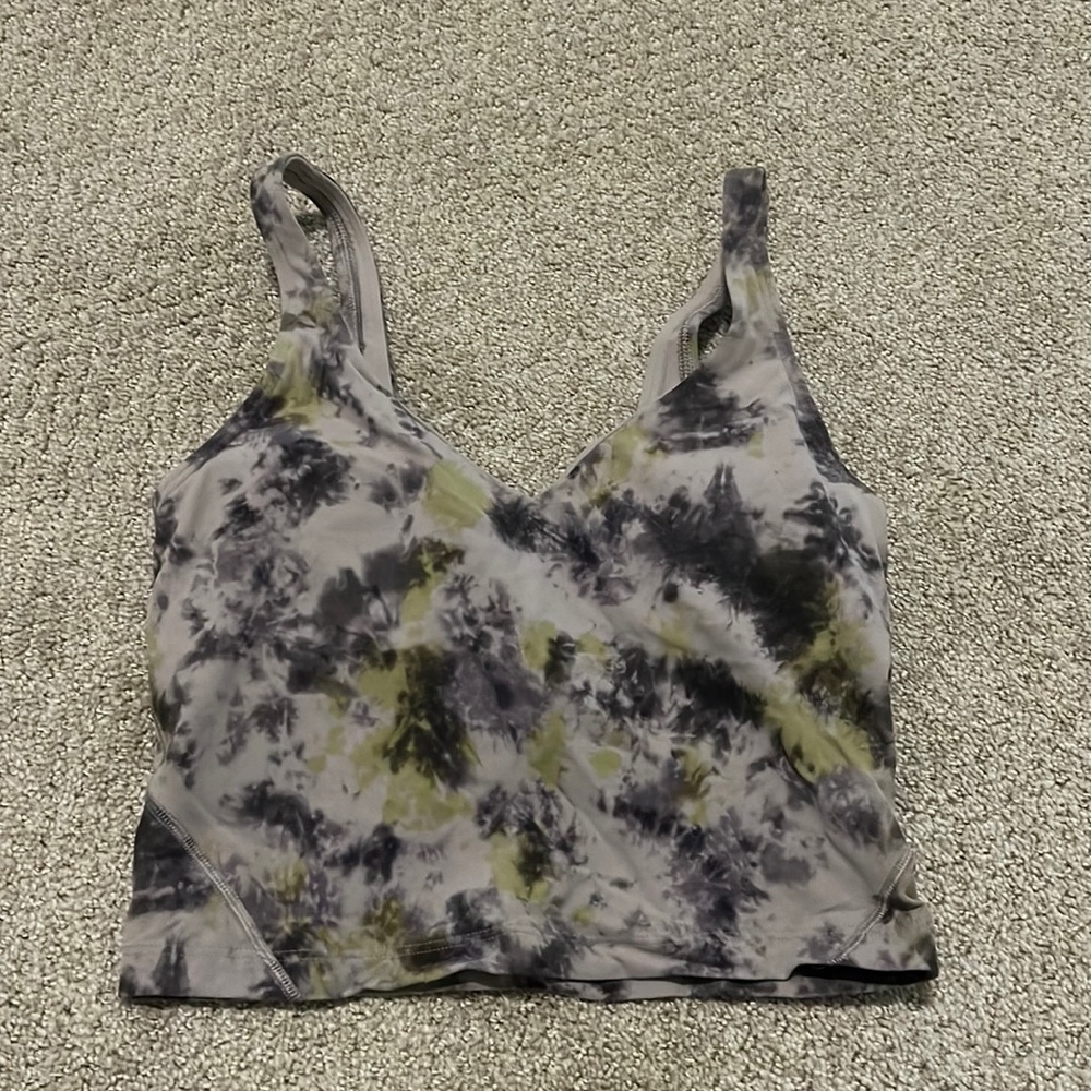 lululemon athletica Tie-Dye Tank Top - Gray and Black